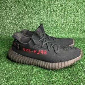 Size 10 - Adidas Yeezy Boost 350 V2 Black Red Bred 2020 CP9652